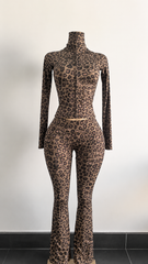 Cheetah print leggings set